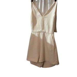 Wilfred Cream Sleeveless Back Knot Tie Romper l 2